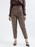 Centre Stage Women Copper Solid Slim Fit Trouser