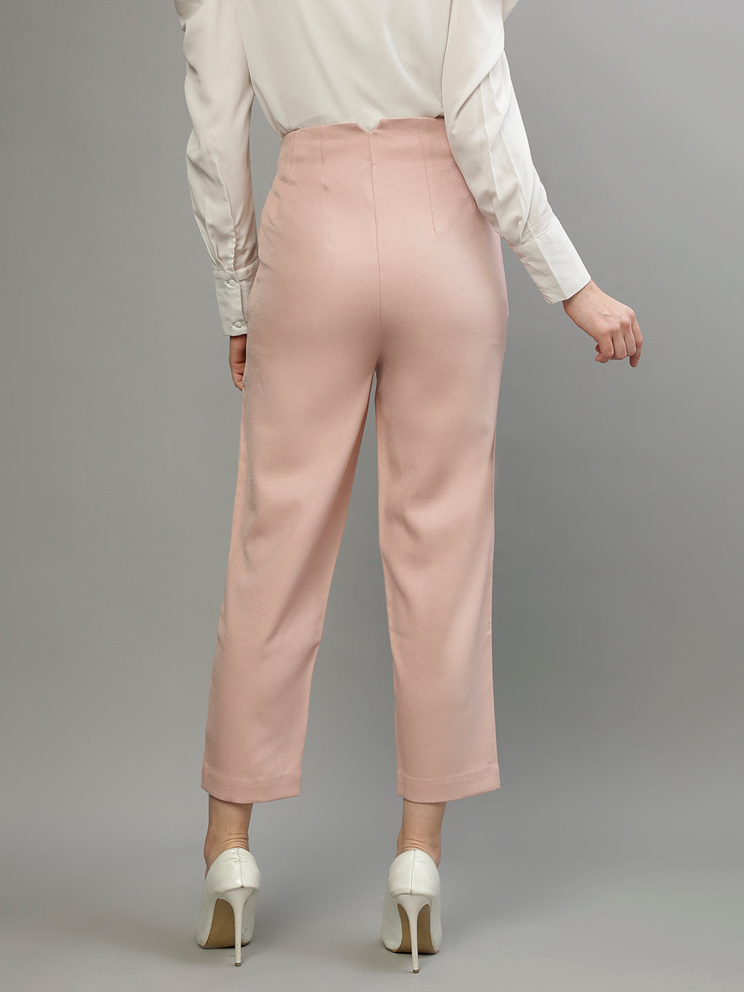 Centre Stage Women Solid Slim Fit Trouser