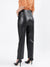 Elle Women Black Solid Fitted Trouser