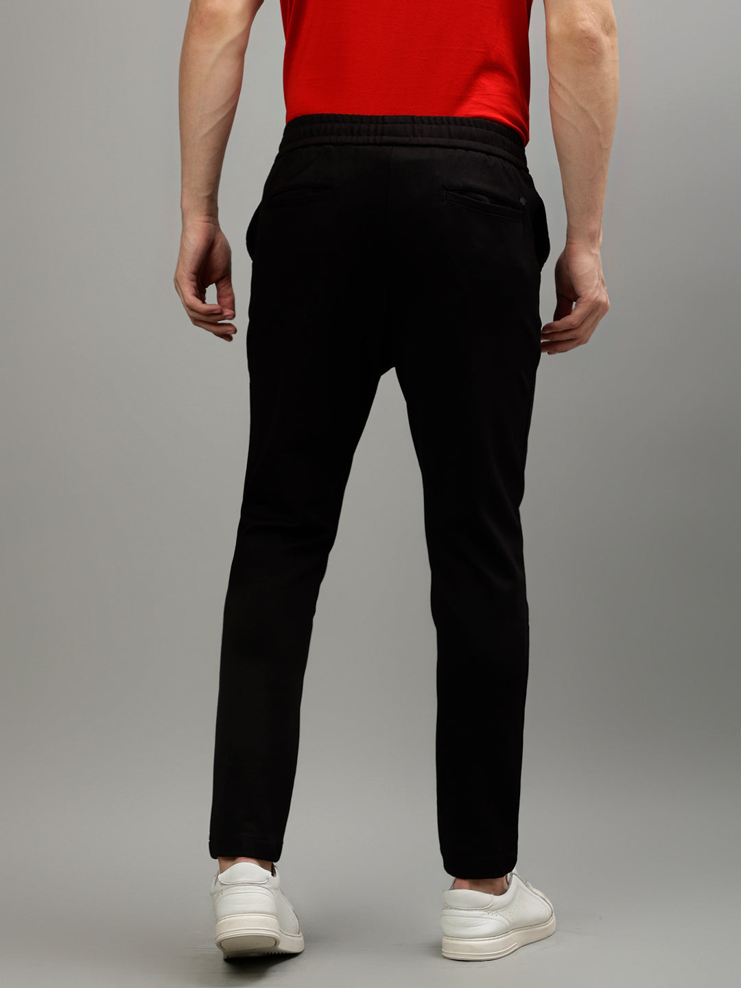 Iconic Men Solid Slim Fit Trouser