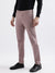 Iconic Men Pink Solid Slim Fit Trouser