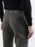 Iconic Men Olive Solid Slim Fit Trouser