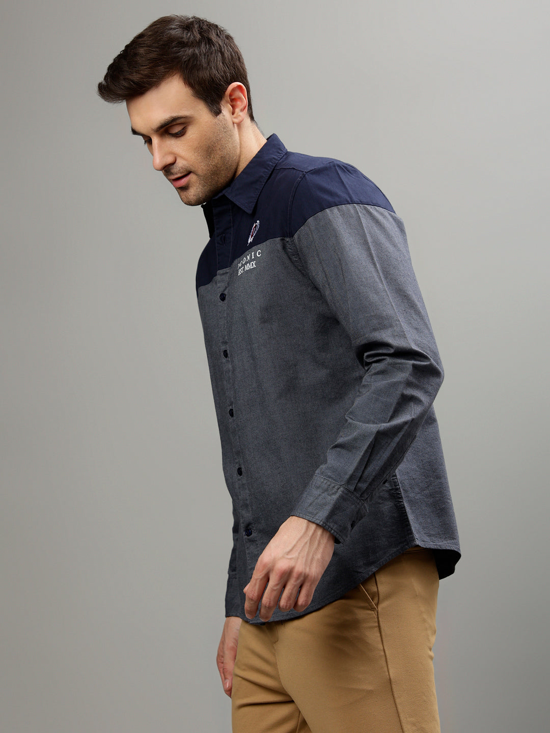 Iconic Blue Fashion Regular fit Shirts