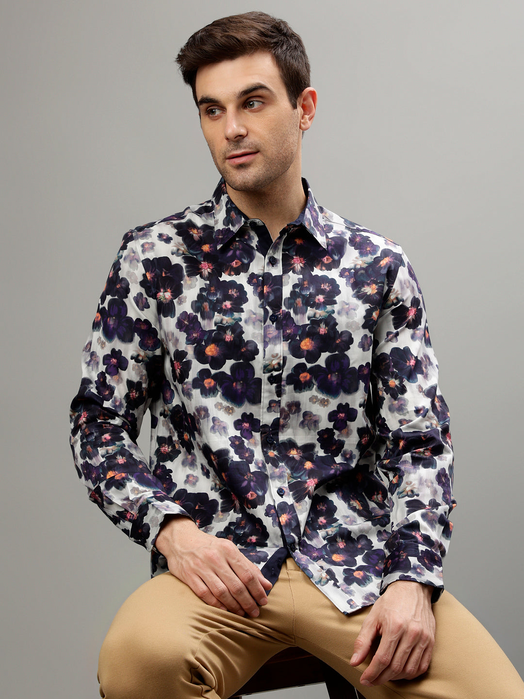 Iconic Multi Color Fashion Printed Regular fit Shirts