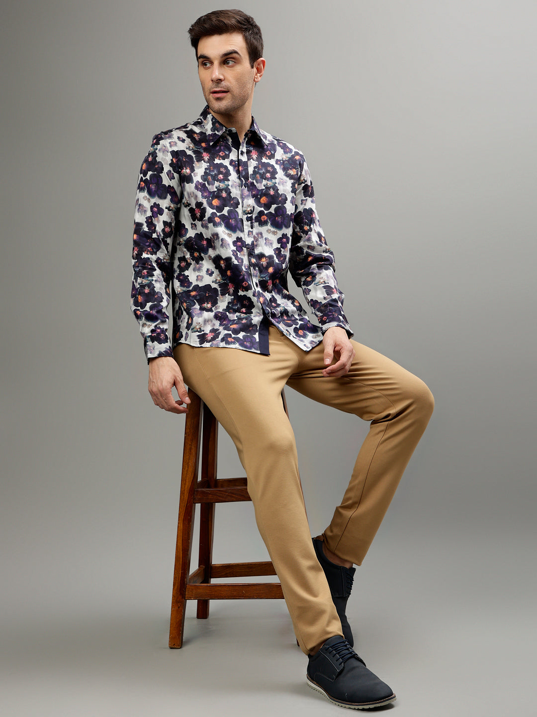 Iconic Multi Color Fashion Printed Regular fit Shirts