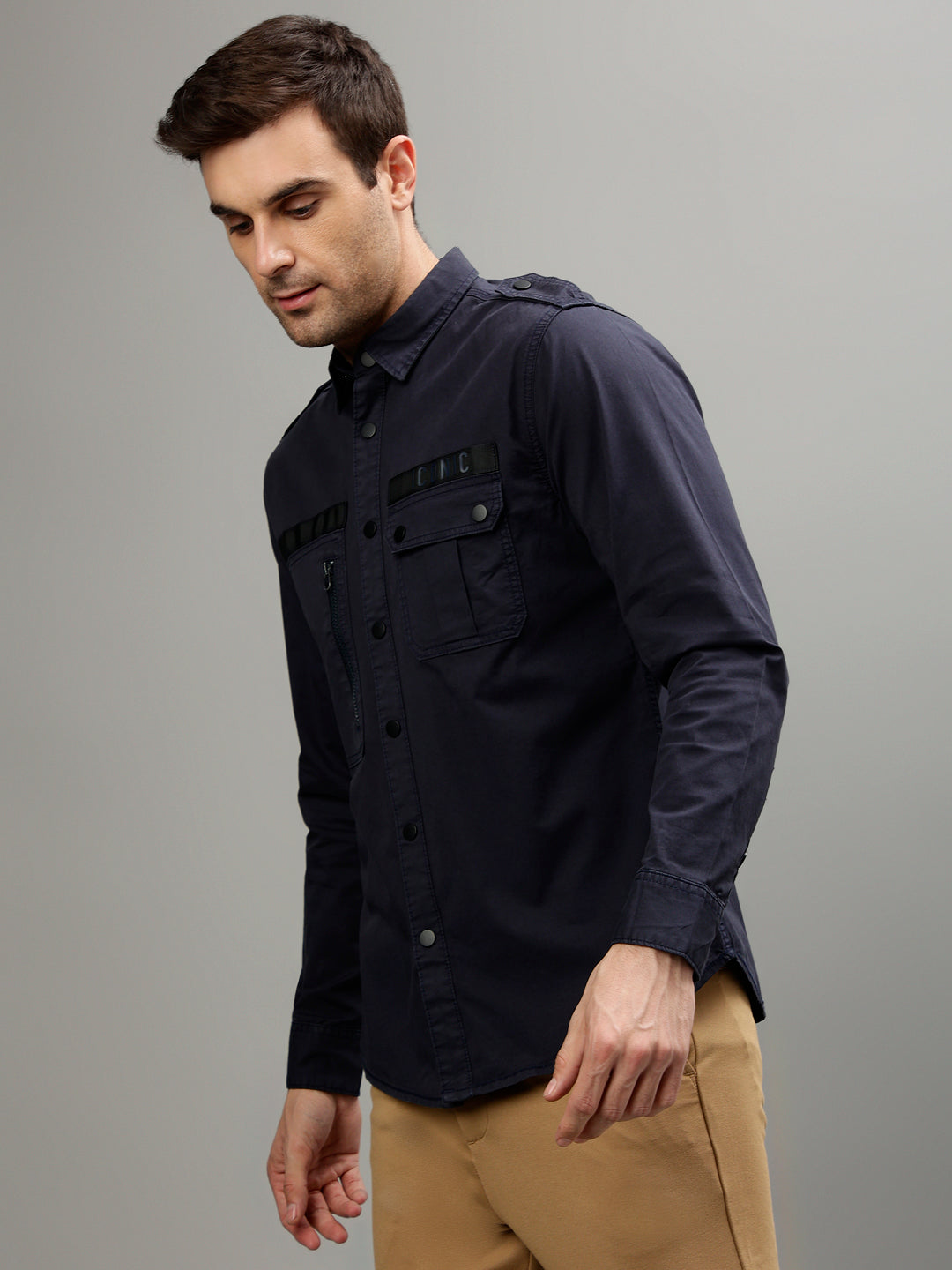 Iconic Blue Fashion Regular fit Shirts