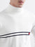 Iconic Men White Solid Round Neck Sweater