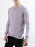 Iconic Men Purple Solid Full Sleeves Round Neck Sweater