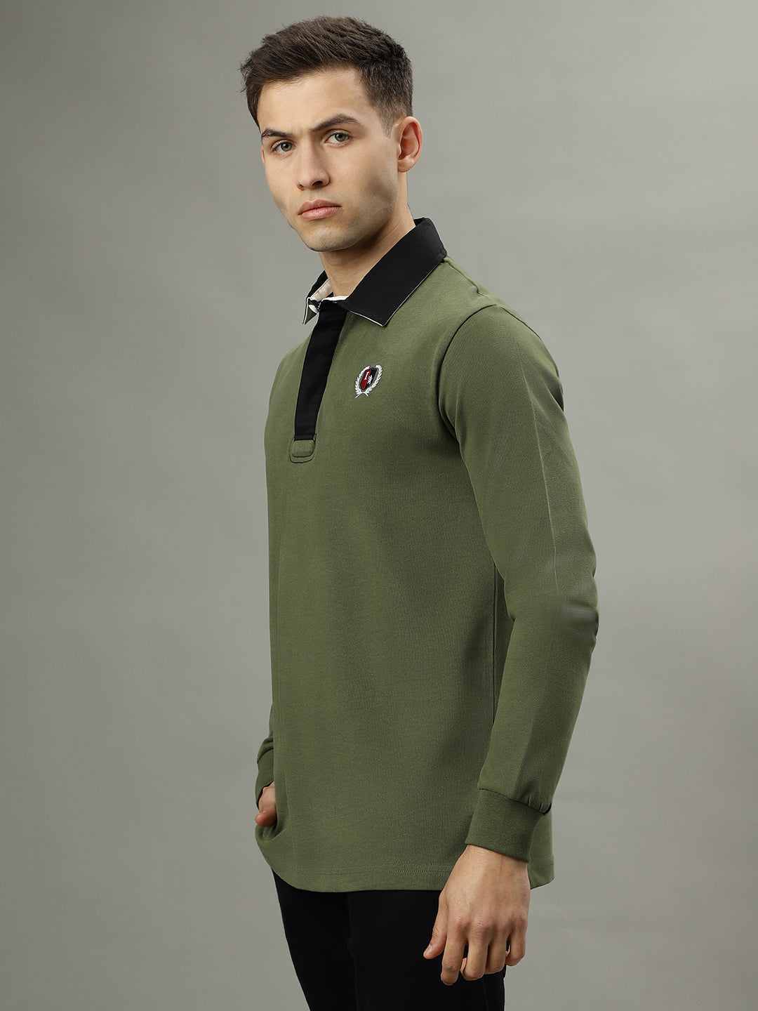 Iconic Green Fashion Regular Fit Polo T-Shirt