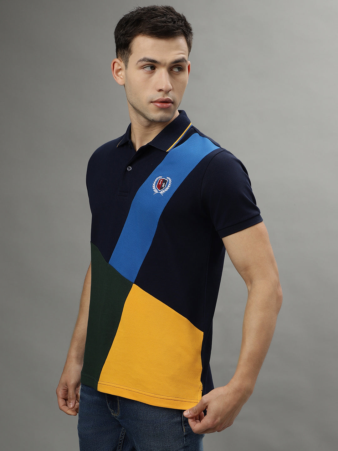 Iconic Multi Color Fashion Regular Fit Polo T-Shirt