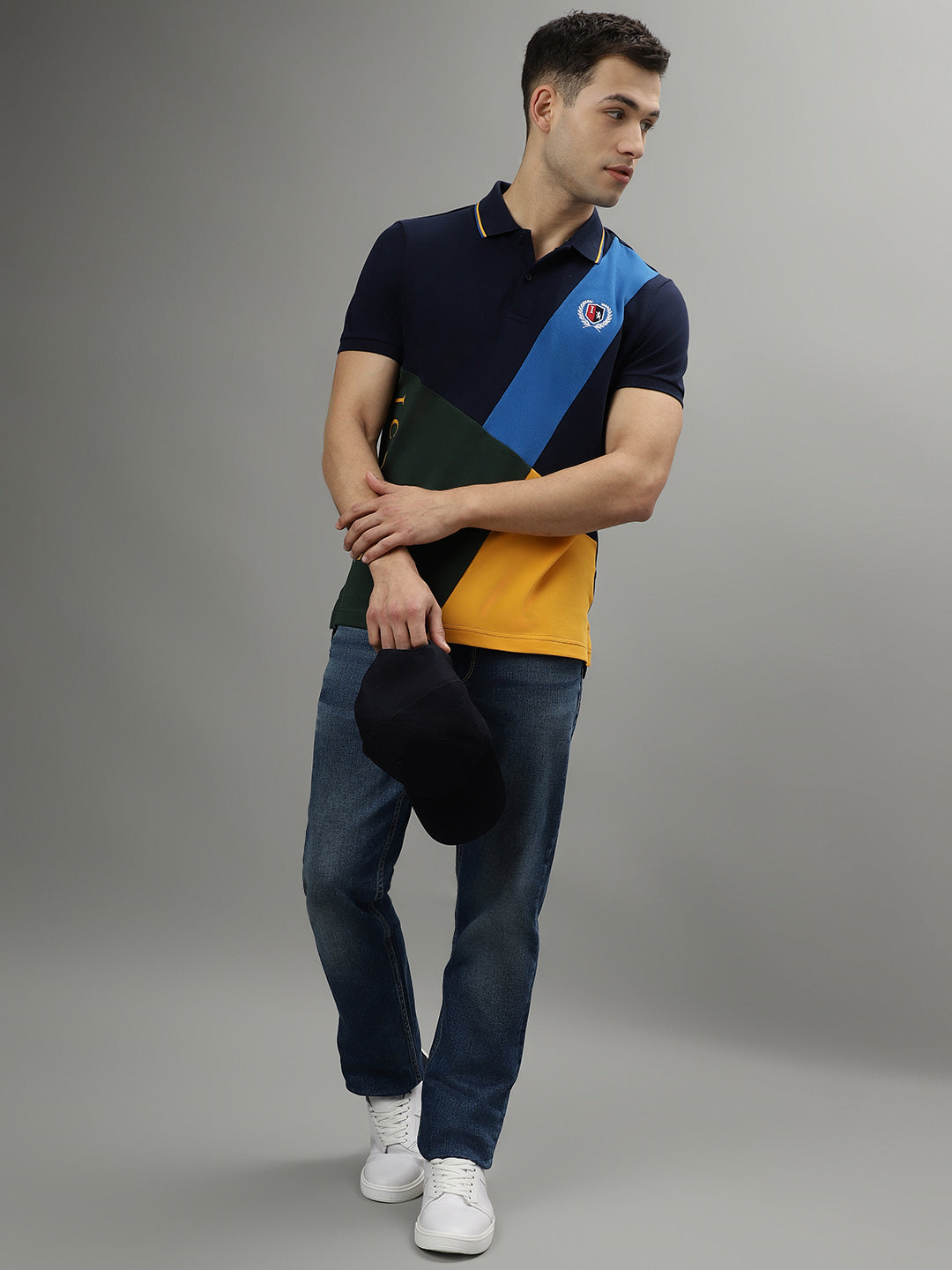 Iconic Multi Color Fashion Regular Fit Polo T-Shirt