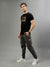 Iconic Black Fashion Printed Regular fit T-Shirts