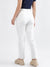 Iconic Women White Solid Regular Fit Trouser