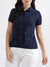 Iconic Navy Fashion Printed Regular Fit Polo T-Shirt