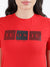 Iconic Red Fashion Logo Regular Fit T-Shirt