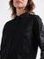 Iconic Women Solid Full Sleeves Collar Top