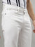 LINDBERGH Men White Solid Mid-Rise Tapered Fit Jeans