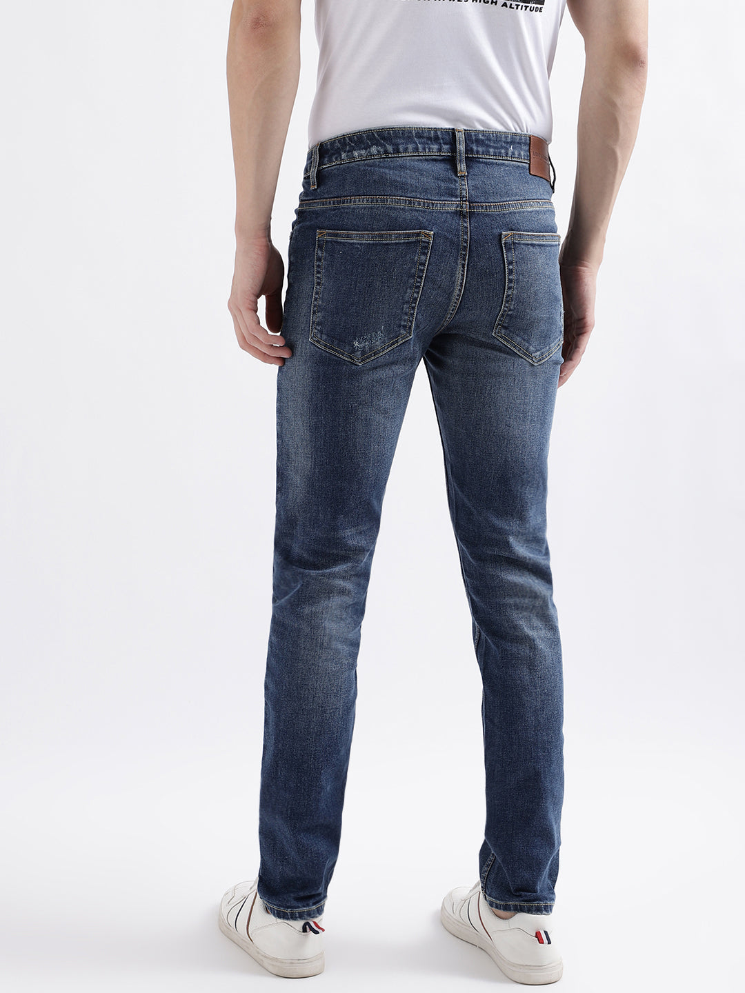 Lindbergh Men Blue Solid Slim Fit Jeans