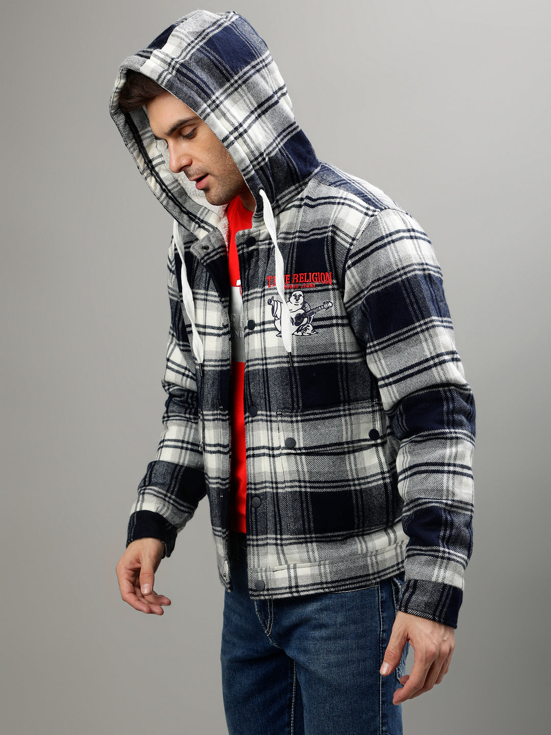 True religion checkered jacket sale