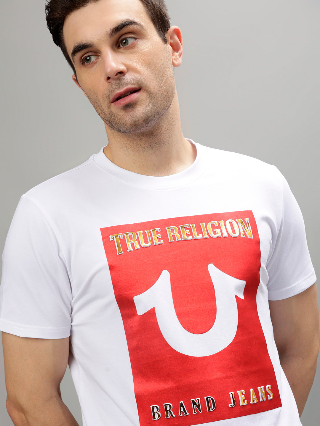 True religion t 2024 shirt white red