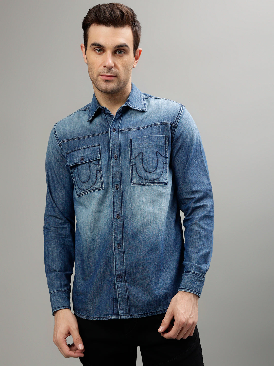 True Religion Blue Fashion Regular fit Shirt