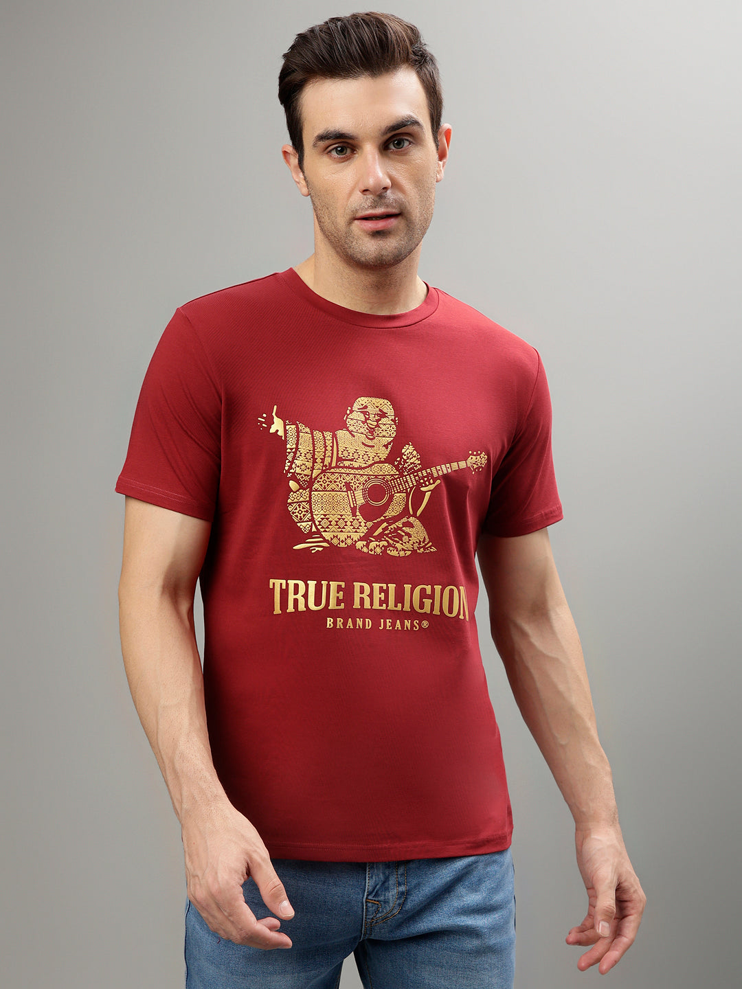 True Religion Red Fashion Printed Regular fit T-Shirt