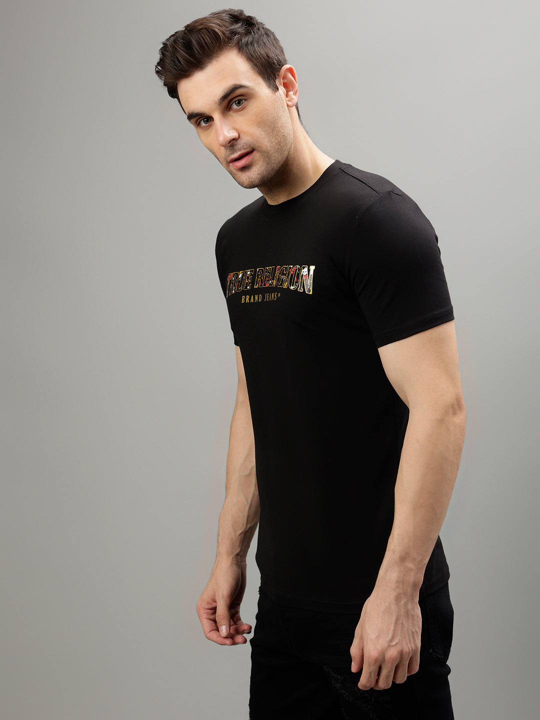 True Religion Black Fashion Regular fit T-Shirts