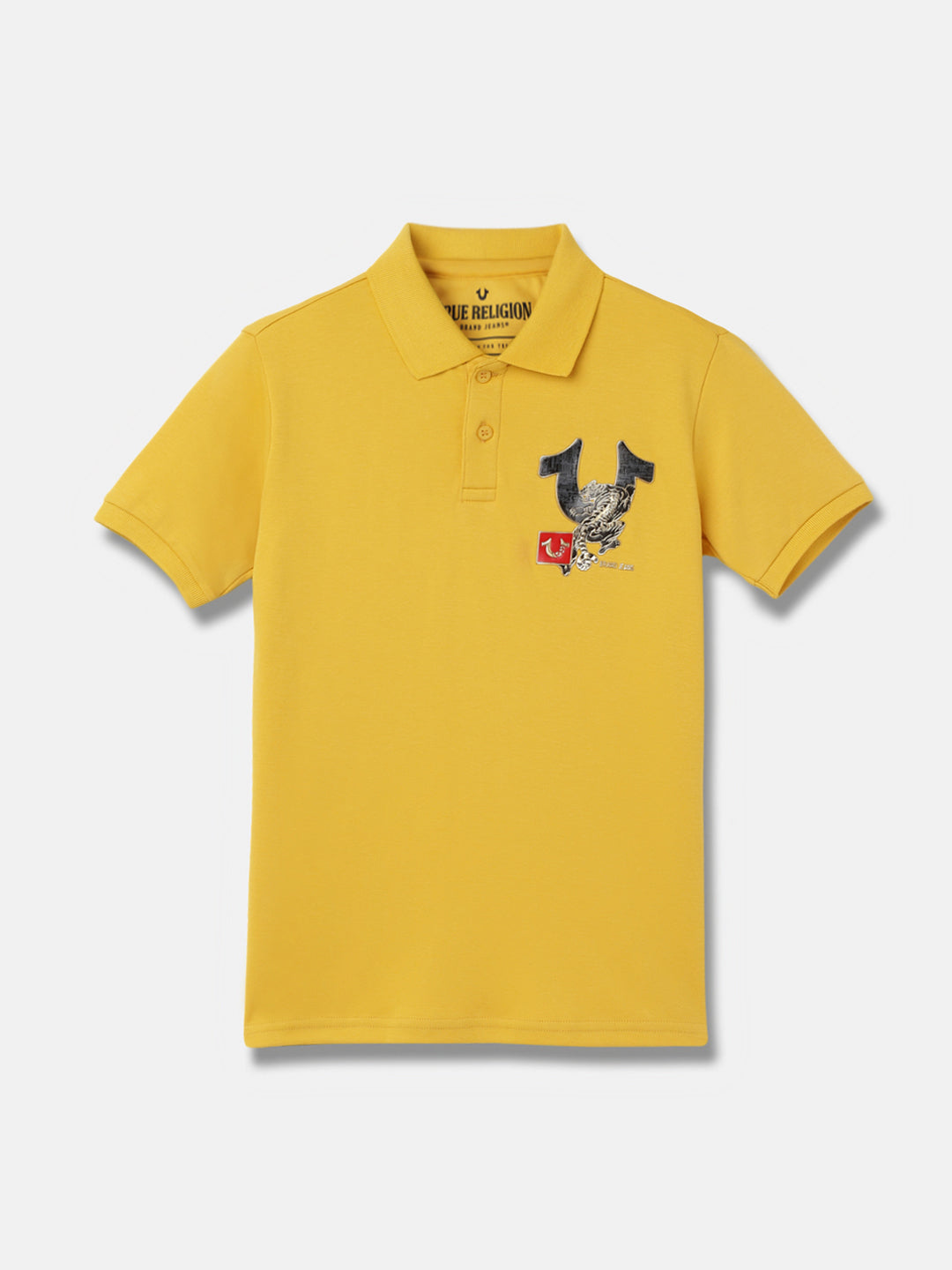 True Religion Kids Yellow Fashion Regular Fit Polo T-Shirt