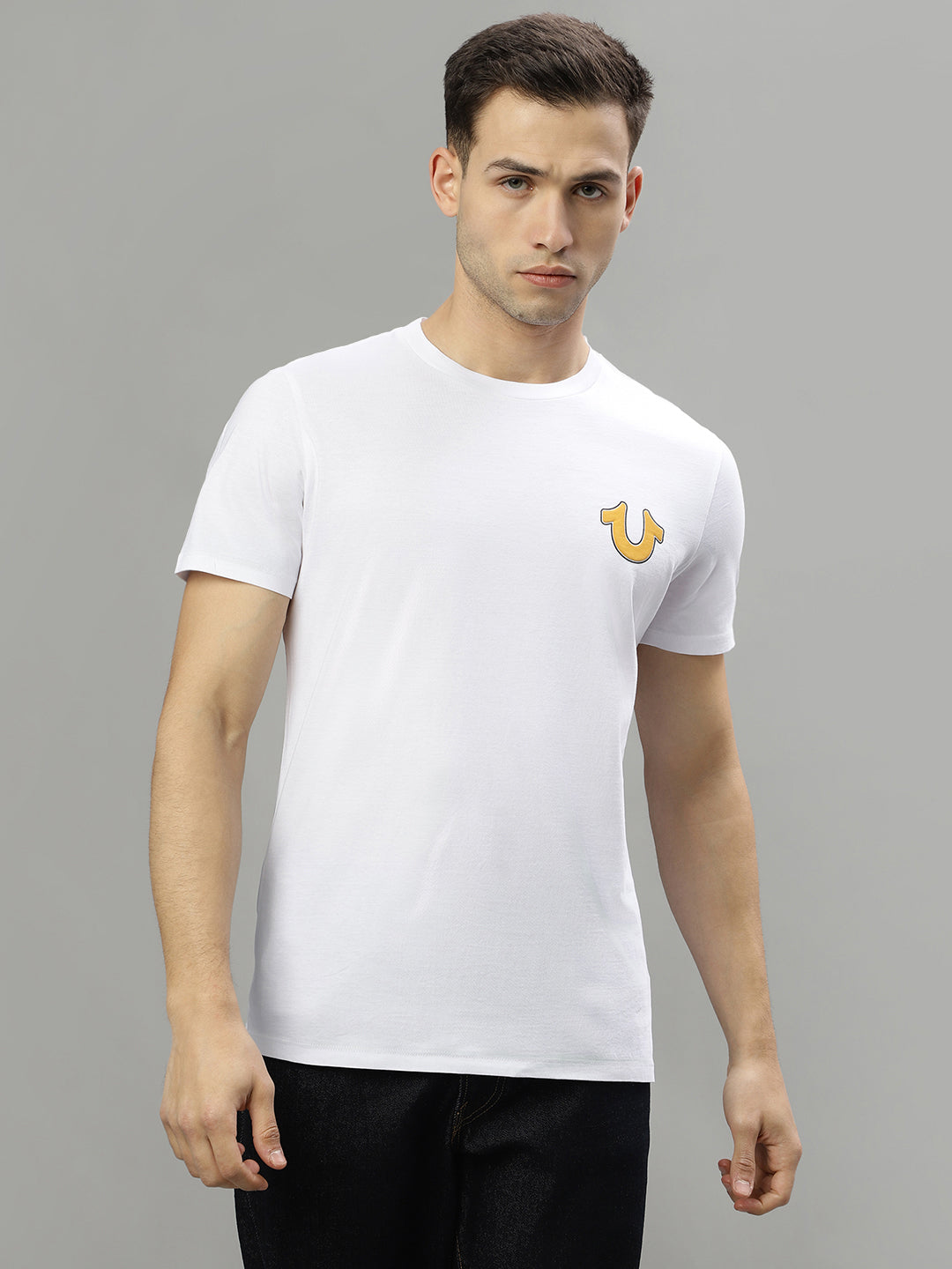 True Religion White Fashion Regular Fit T-Shirt