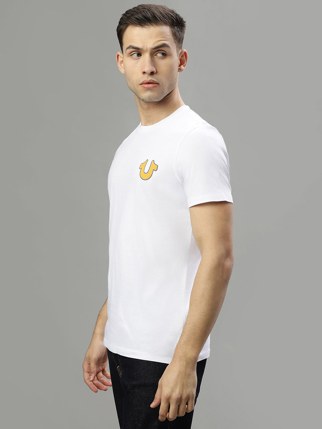 True Religion White Fashion Regular Fit T-Shirt