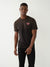 True Religion Men Black Solid Round Neck Short Sleeves T-shirt