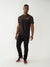 True Religion Men Black Solid Round Neck Short Sleeves T-shirt