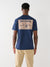 True Religion Men Blue Printed Round Neck Short Sleeves T-shirt