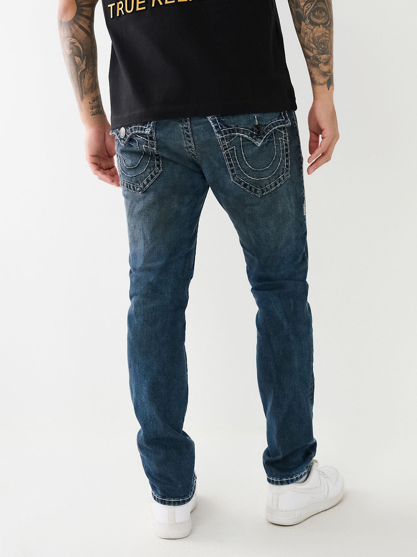 True Religion Men Blue Rocco Super T Slim Fit Jeans