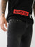 True Religion Men Black Rocco Slim Fit Slash Knee Jeans