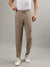 Lindbergh Men Beige Solid Mid-Rise Regular Fit Regular Trouser