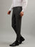 Lindbergh Men Grey Solid Mid-Rise Slim Fit Formal Trouser