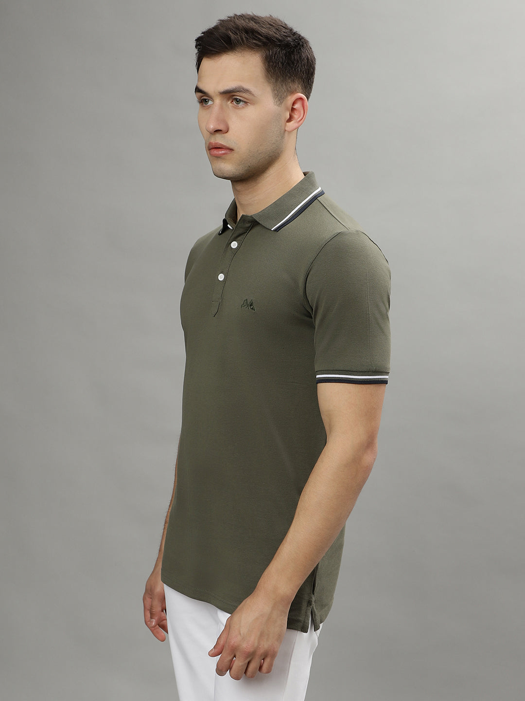 Lindbergh Green Fashion Regular Fit Polo T-Shirt