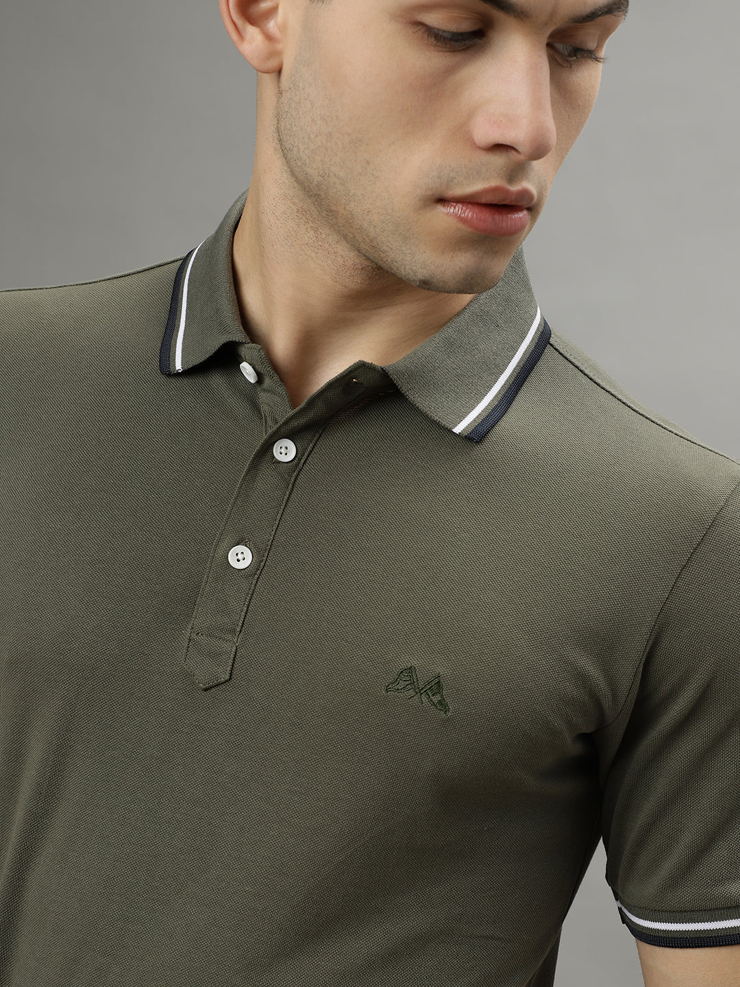 Lindbergh Green Fashion Regular Fit Polo T-Shirt