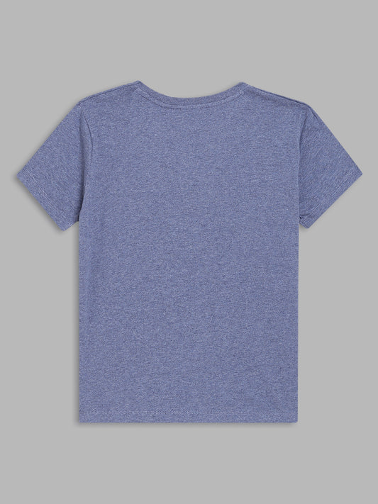 Gant Kids Blue Logo Regular Fit T-Shirt