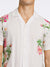 Lindbergh Men Off White Printed Collar Shirt