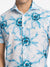 Lindbergh Men Blue Printed Collar Shirt