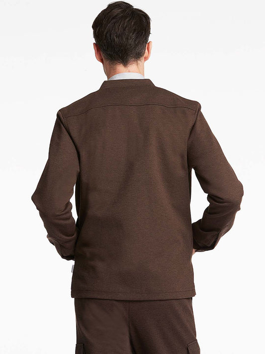 Lindbergh Men Brown Solid Jacket