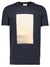 Lindbergh Men Navy Blue Printed Round Neck TShirt