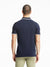 Lindbergh Men Navy Blue Polo Solid TShirt