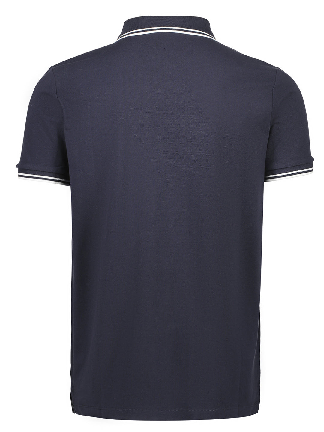 Lindbergh Men Navy Blue Polo Solid TShirt