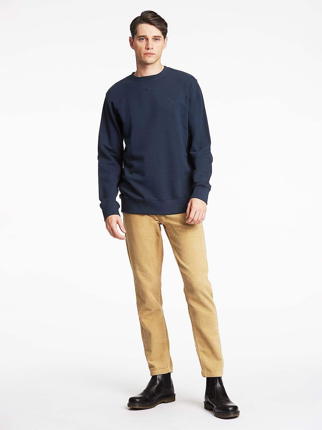 Lindbergh Men Blue Solid Sweatshirt