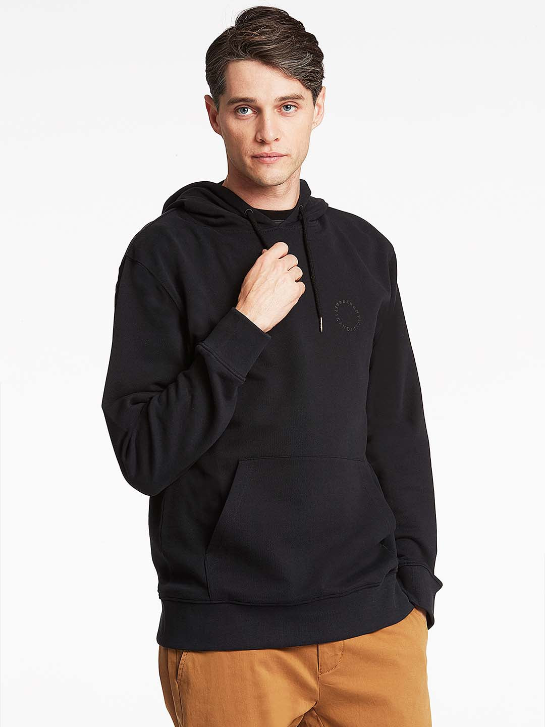 Lindbergh Men Black Solid Sweatshirt