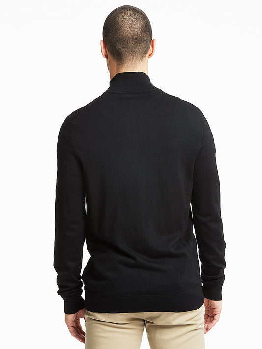 Lindbergh Men Black Solid Sweater