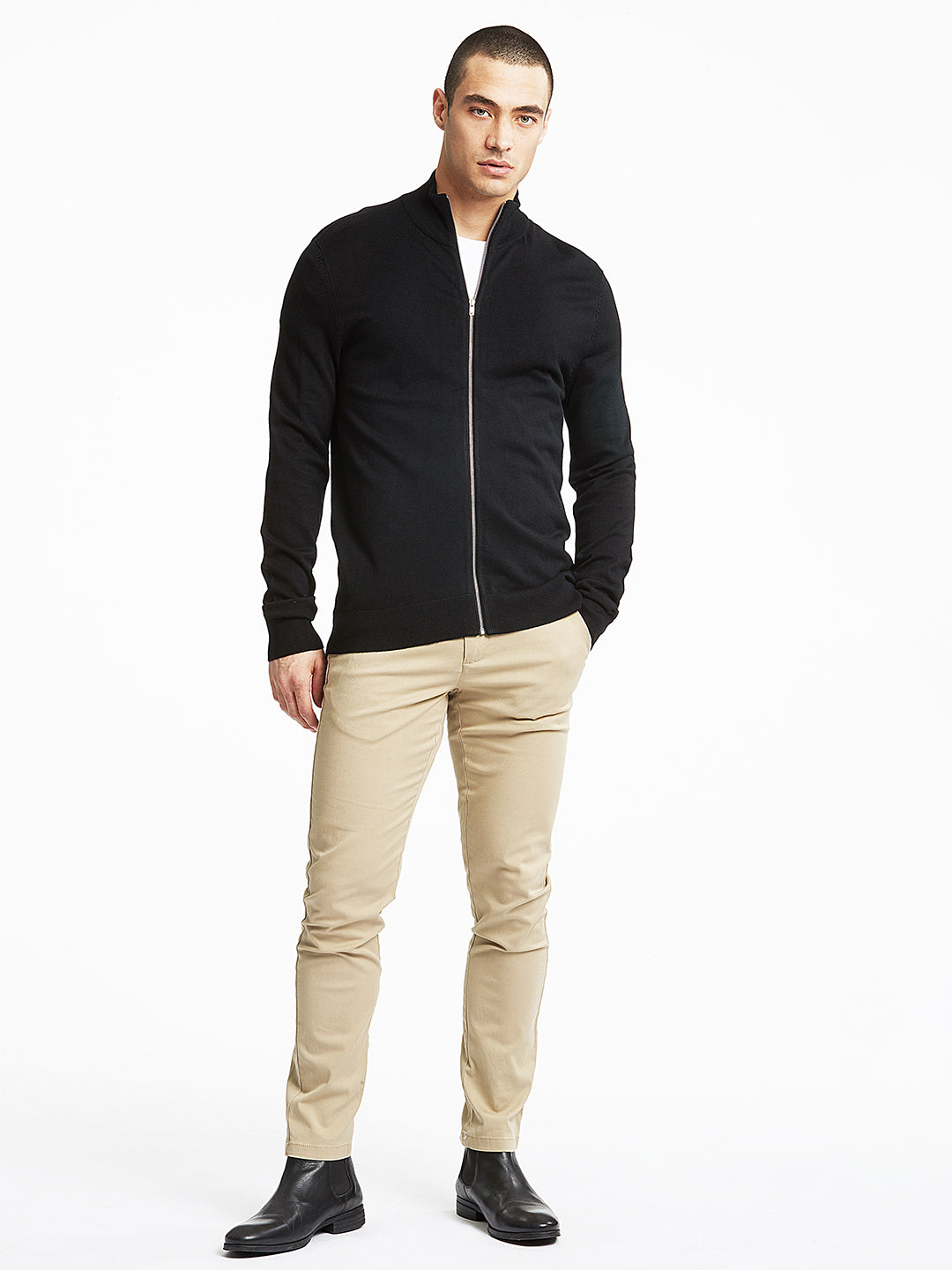 Lindbergh Men Black Solid Sweater